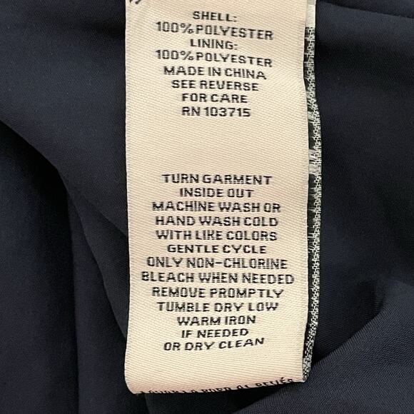 Nanette Lepore Sleeveless Pleated Dress Size 6 Navy High Smocked Neck Waist NEW - Picture 10 of 11